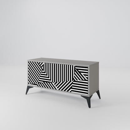 ILLUSIONARY LATTICE Móvel de TV Compacto de 2 Portas