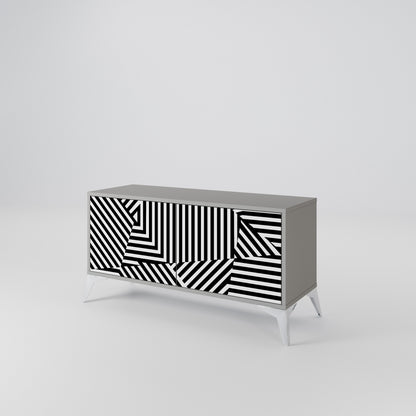 ILLUSIONARY LATTICE Móvel de TV Compacto de 2 Portas