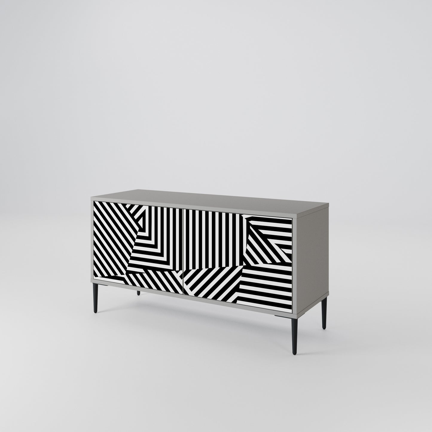 ILLUSIONARY LATTICE Móvel de TV Compacto de 2 Portas