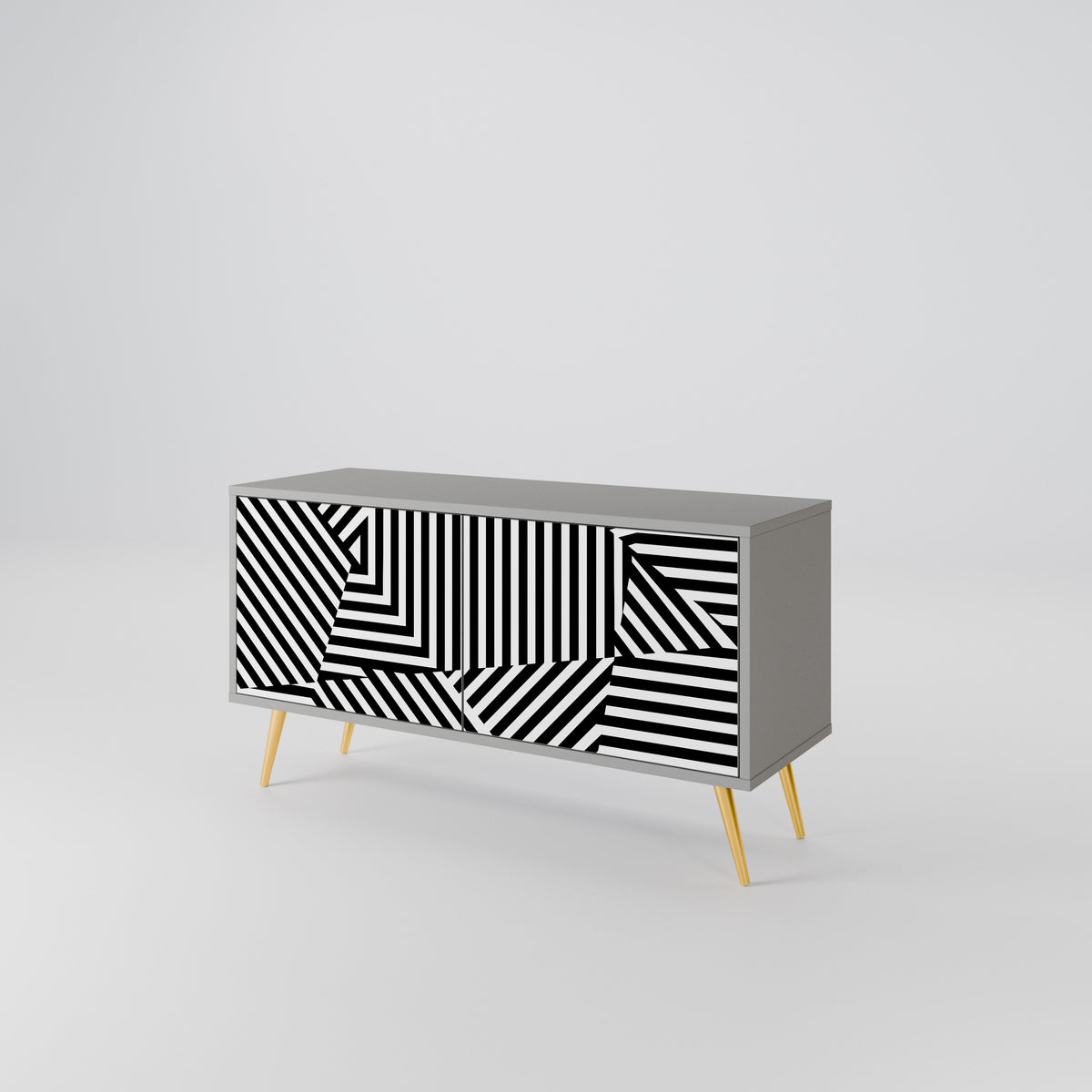 ILLUSIONARY LATTICE Móvel de TV Compacto de 2 Portas
