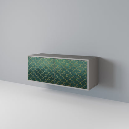 TESSELATED GREENERY Móvel de TV Compacto de 2 Portas