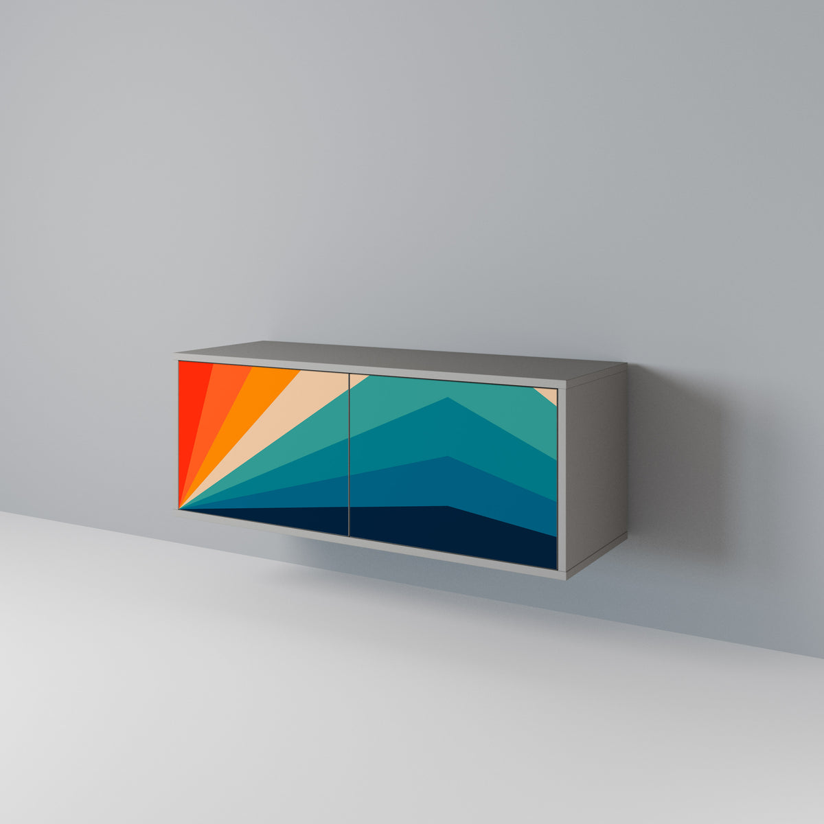 PRISM CONCUSSION Móvel de TV Compacto de 2 Portas