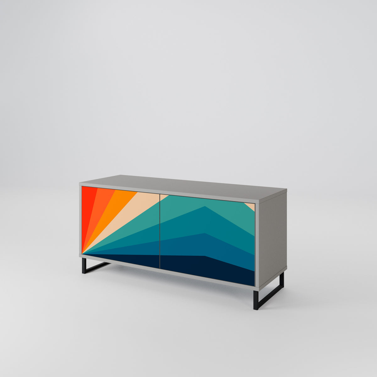 PRISM CONCUSSION Móvel de TV Compacto de 2 Portas