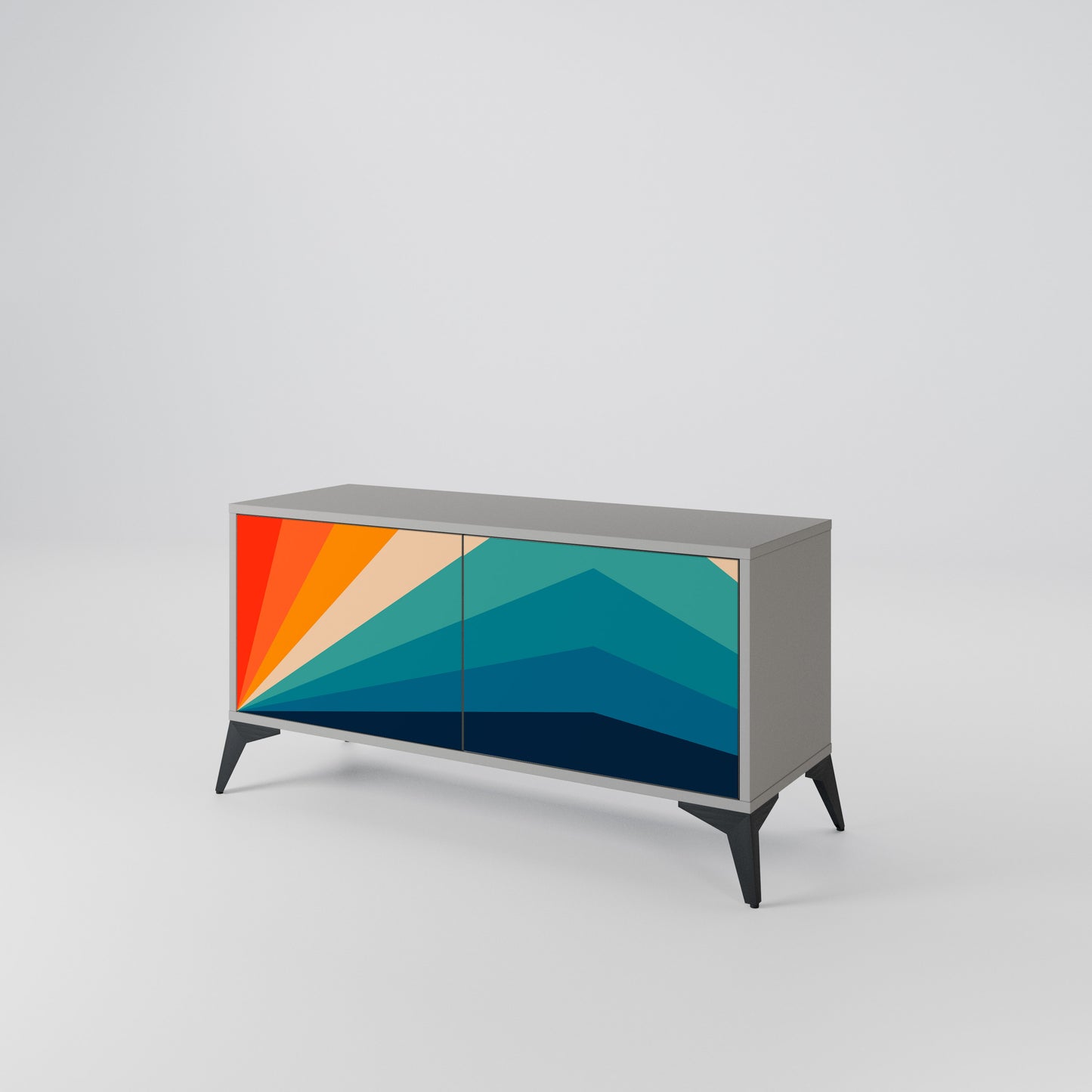 PRISM CONCUSSION Móvel de TV Compacto de 2 Portas