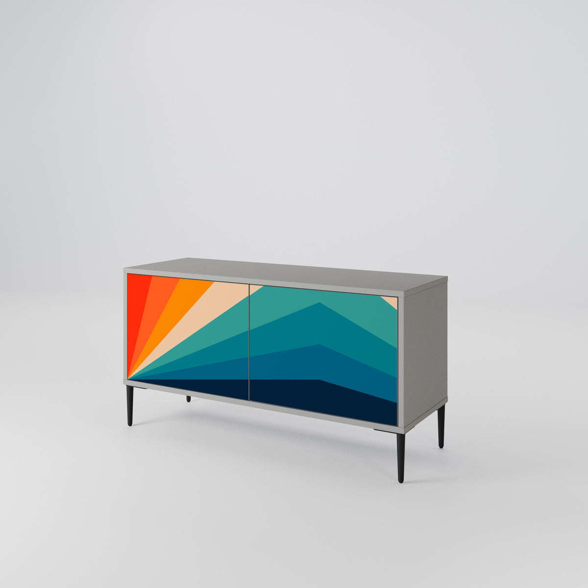 PRISM CONCUSSION Móvel de TV Compacto de 2 Portas