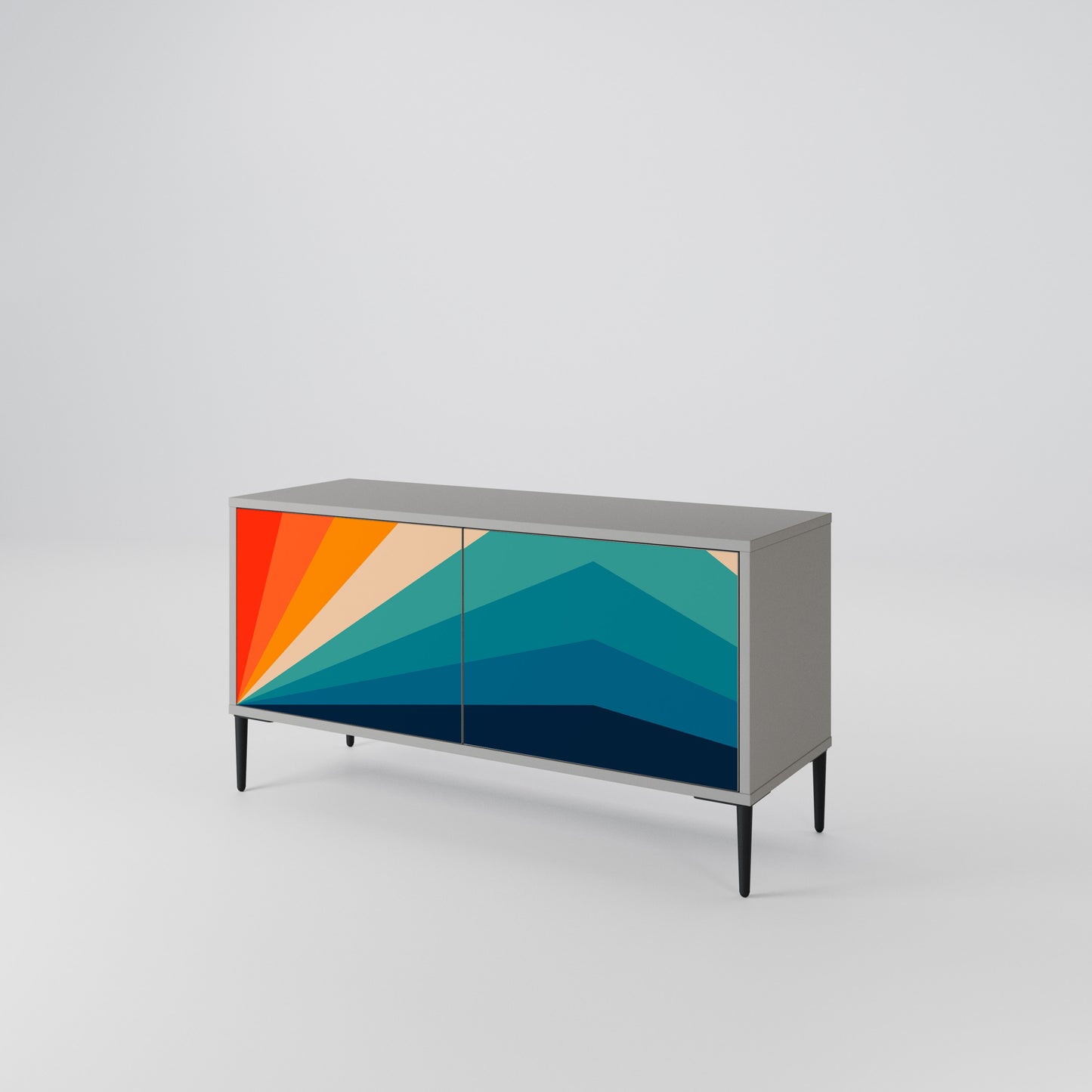PRISM CONCUSSION Móvel de TV Compacto de 2 Portas