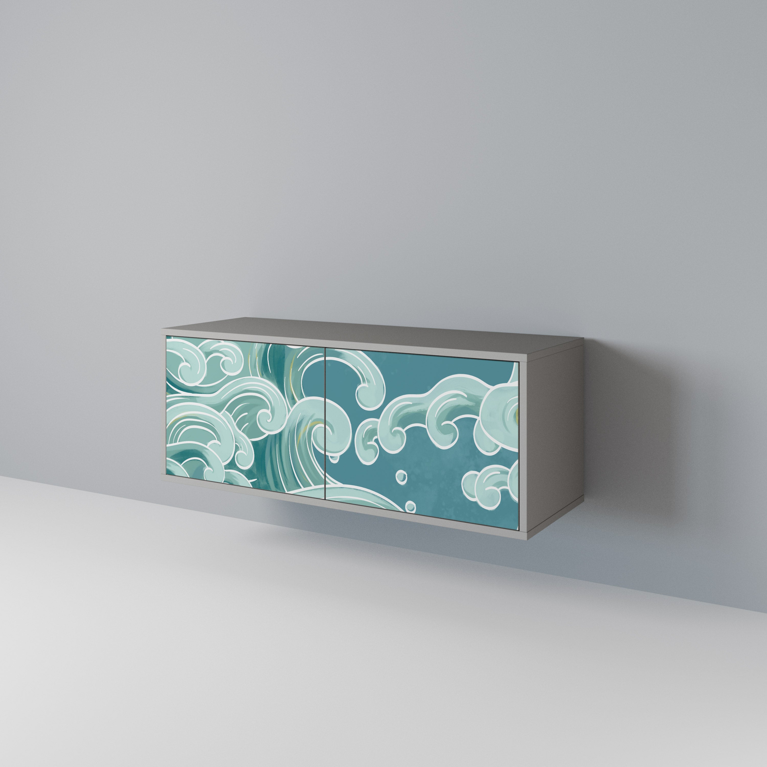 ASIAN SWAY Compact 2-Door TV Cabinet