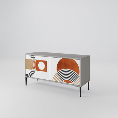 CIRCLE RHYTM Móvel de TV Compacto de 2 Portas