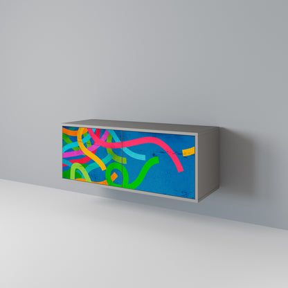 STREAMER TANGLE Móvel de TV Compacto de 2 Portas