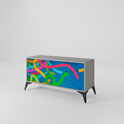 STREAMER TANGLE Móvel de TV Compacto de 2 Portas