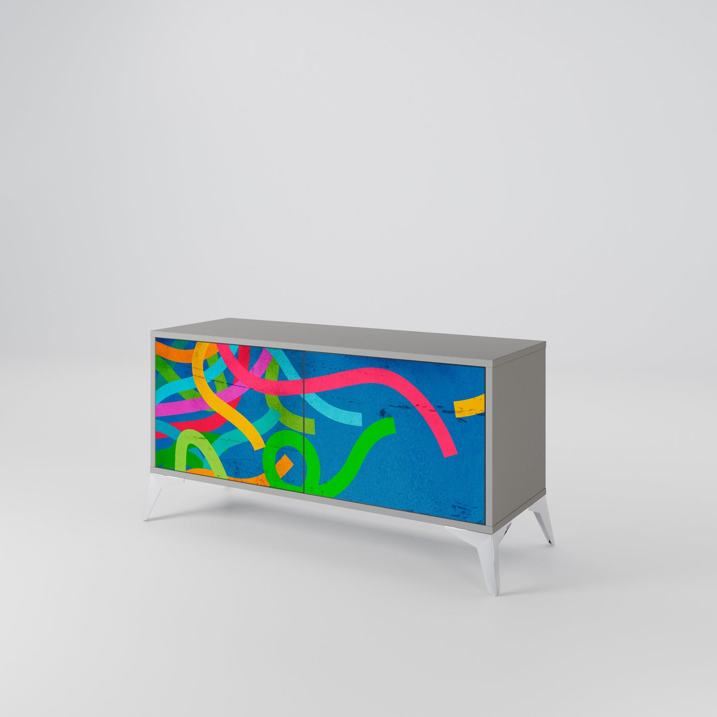 STREAMER TANGLE Móvel de TV Compacto de 2 Portas