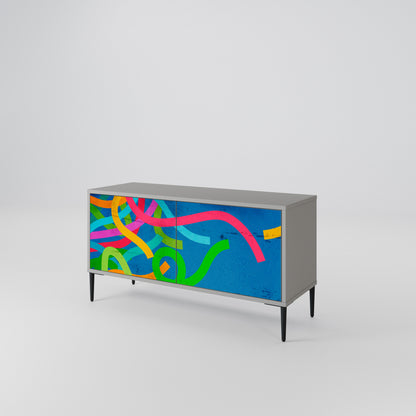 STREAMER TANGLE Móvel de TV Compacto de 2 Portas