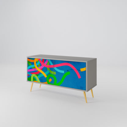 STREAMER TANGLE Móvel de TV Compacto de 2 Portas