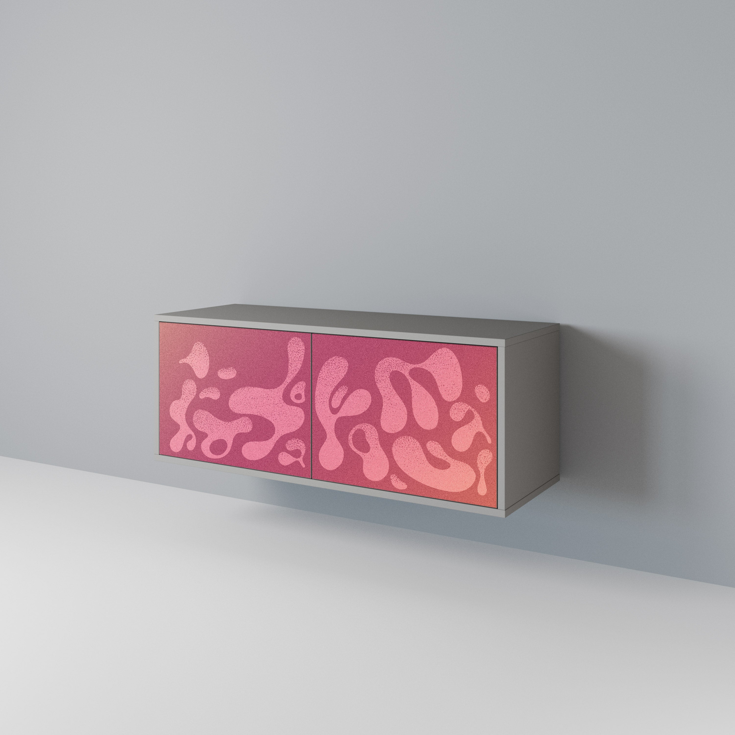 IRREGULAR PINK Móvel de TV Compacto de 2 Portas