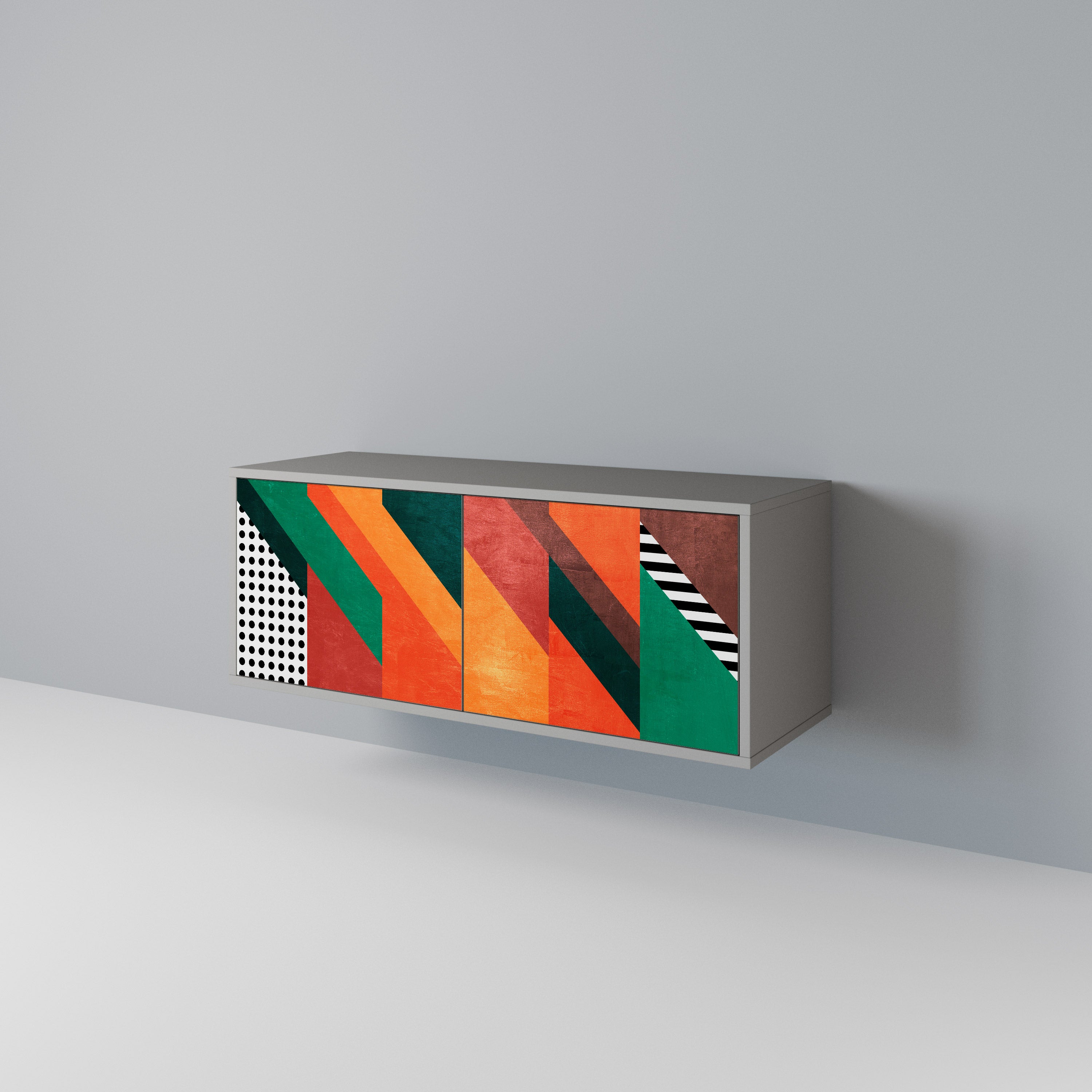 MAKESHIFT ARTISTRY Móvel de TV Compacto de 2 Portas