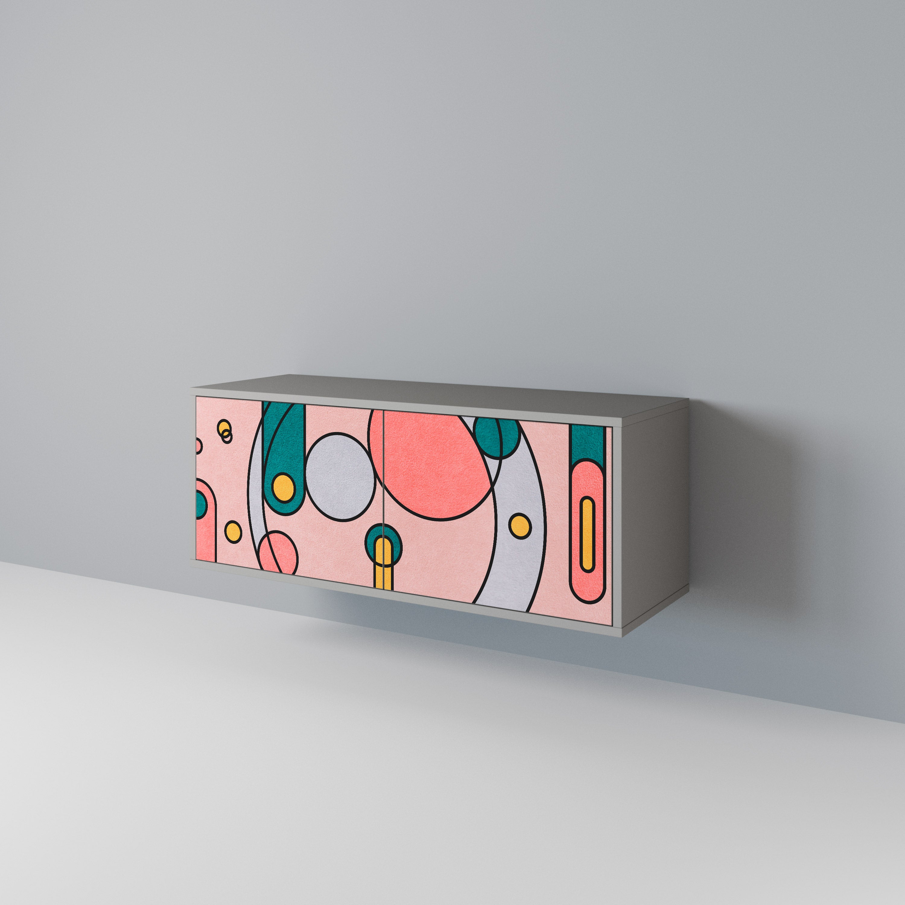 GOSSAMER ECHOES Móvel de TV Compacto de 2 Portas