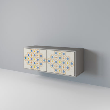 PATTERNED PRISM Móvel de TV Compacto de 2 Portas