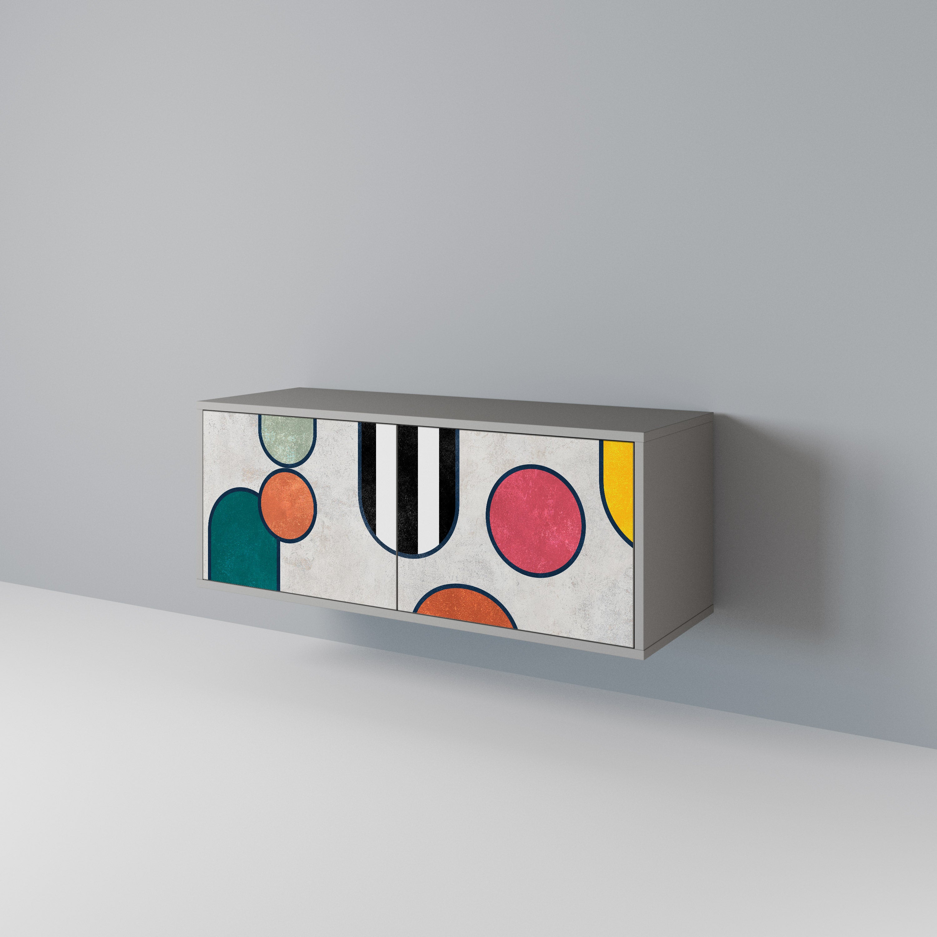 COOL STORY Móvel de TV Compacto de 2 Portas