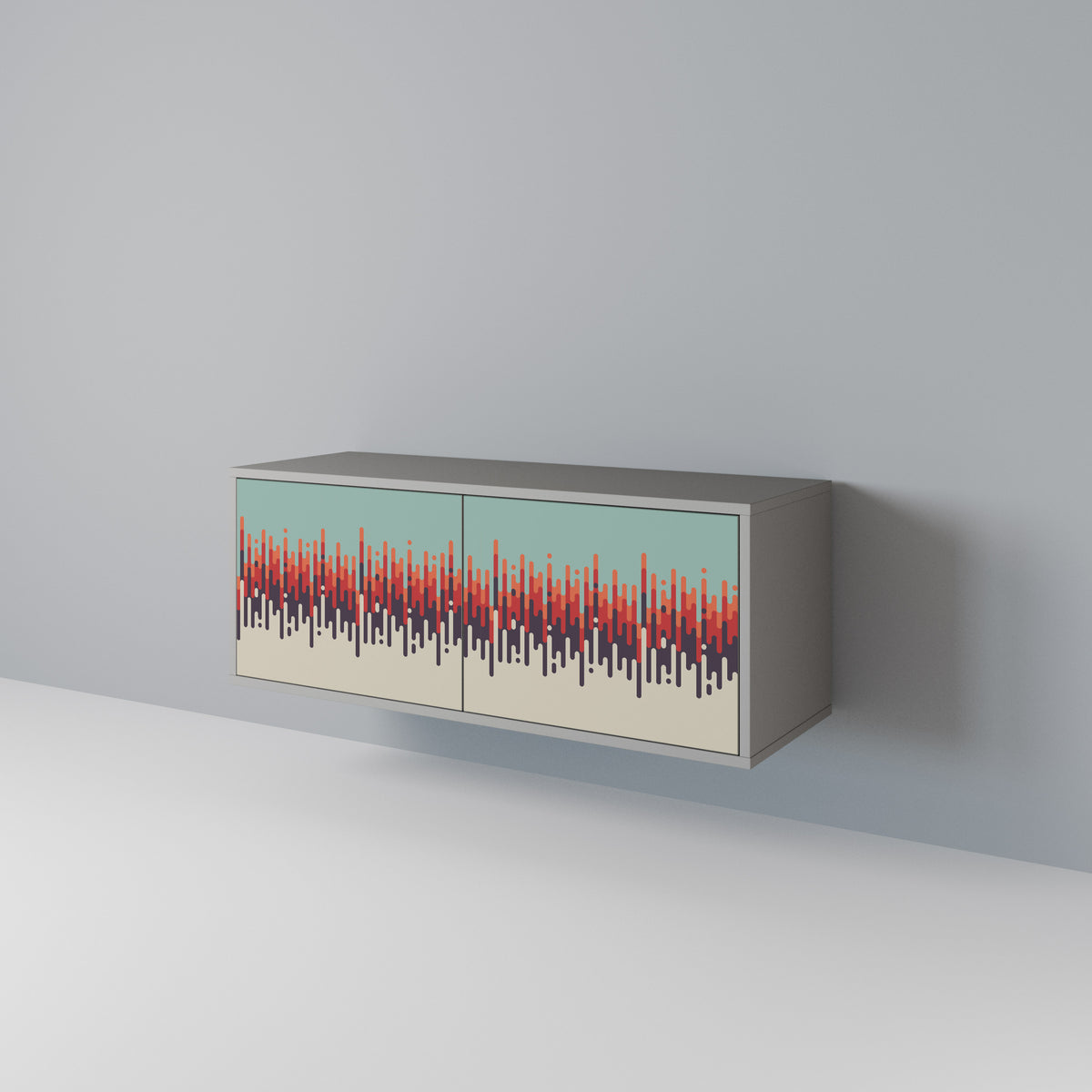 CHROMA CONTOURS Móvel de TV Compacto de 2 Portas