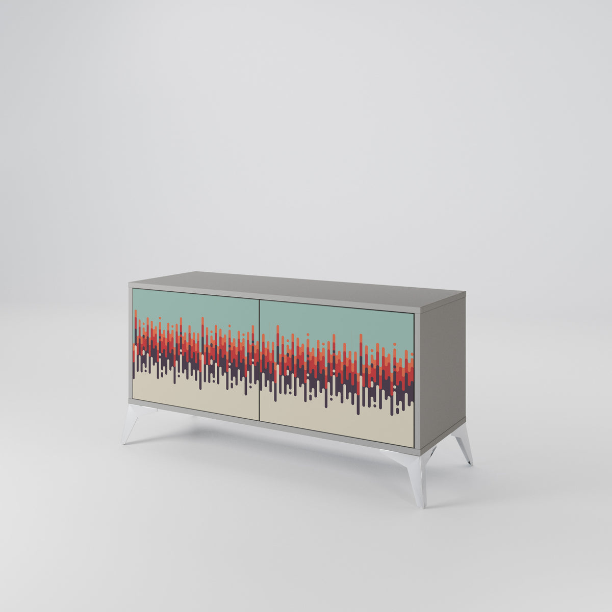 CHROMA CONTOURS Móvel de TV Compacto de 2 Portas