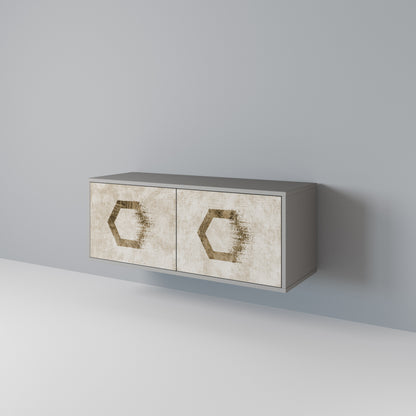 HEXAGONAL SHAPES Móvel de TV Compacto de 2 Portas