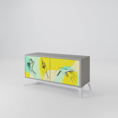 BODY LANGUAGE Compact 2-Door TV Cabinet