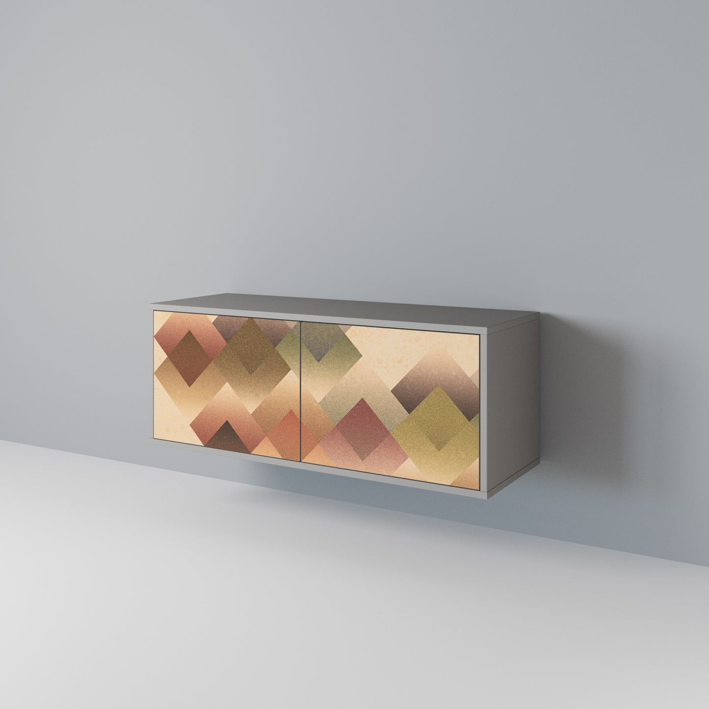 GEOMETRIC FUSION Móvel de TV Compacto de 2 Portas