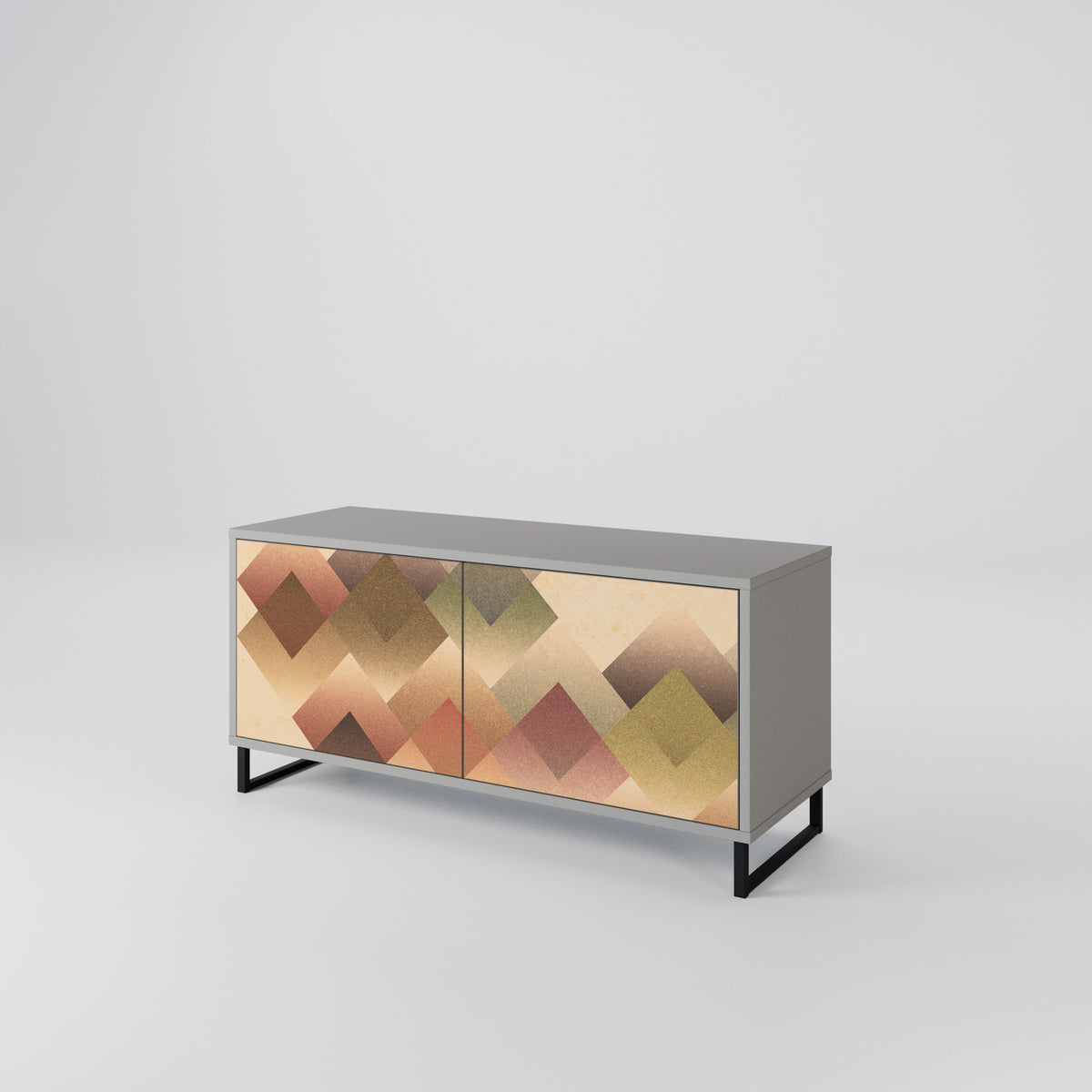 GEOMETRIC FUSION Móvel de TV Compacto de 2 Portas