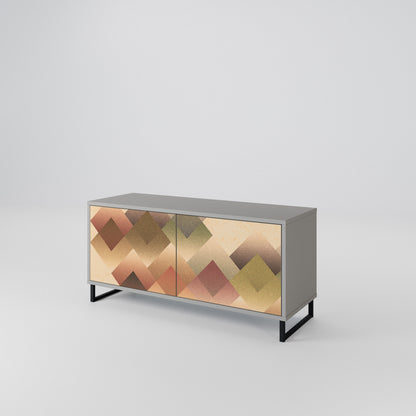 GEOMETRIC FUSION Móvel de TV Compacto de 2 Portas
