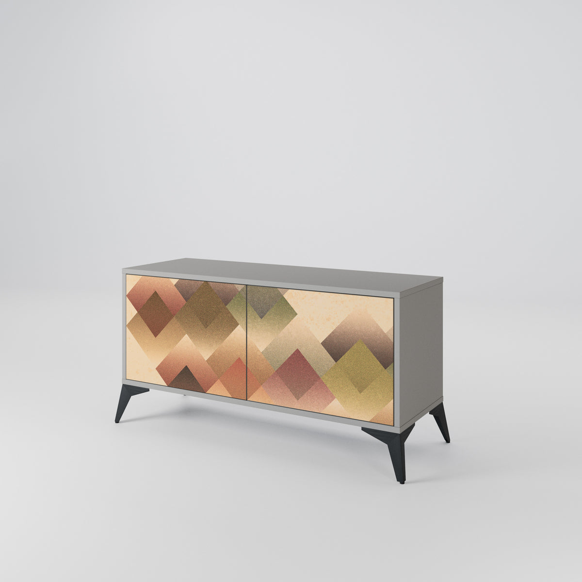 GEOMETRIC FUSION Móvel de TV Compacto de 2 Portas