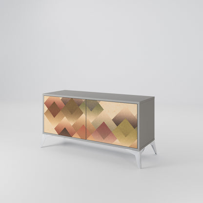GEOMETRIC FUSION Móvel de TV Compacto de 2 Portas