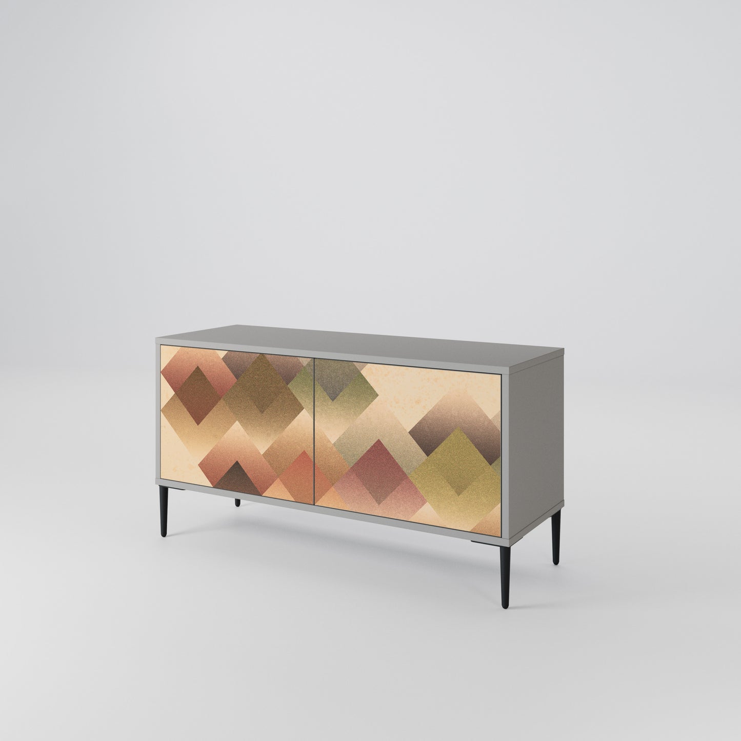 GEOMETRIC FUSION Móvel de TV Compacto de 2 Portas