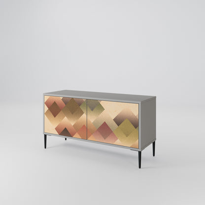 GEOMETRIC FUSION Móvel de TV Compacto de 2 Portas
