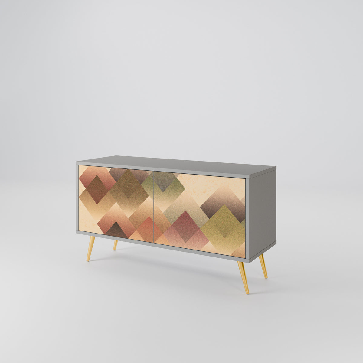 GEOMETRIC FUSION Móvel de TV Compacto de 2 Portas