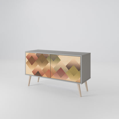 GEOMETRIC FUSION Móvel de TV Compacto de 2 Portas