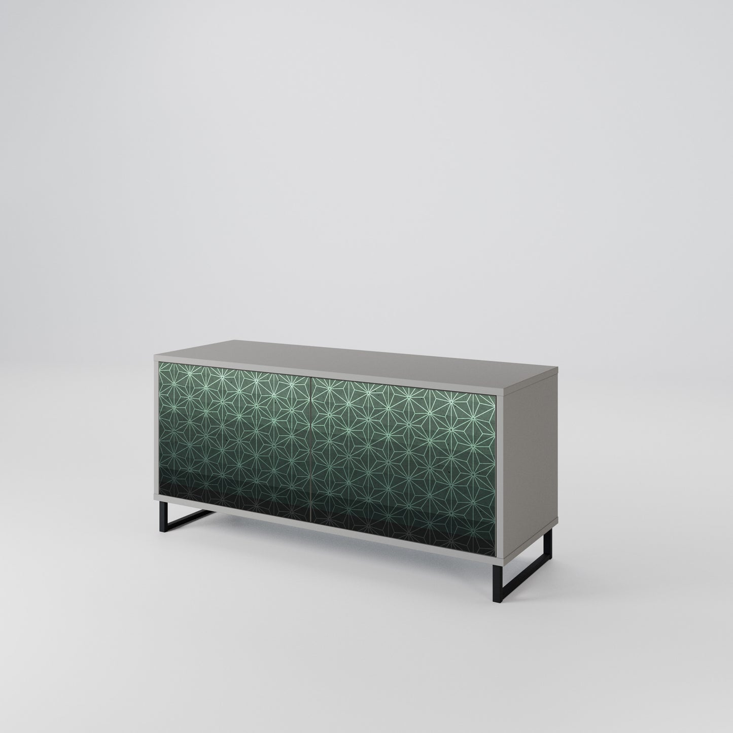 ORNAMENTAL GLIMMER Móvel de TV Compacto de 2 Portas