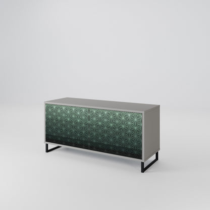 ORNAMENTAL GLIMMER Móvel de TV Compacto de 2 Portas
