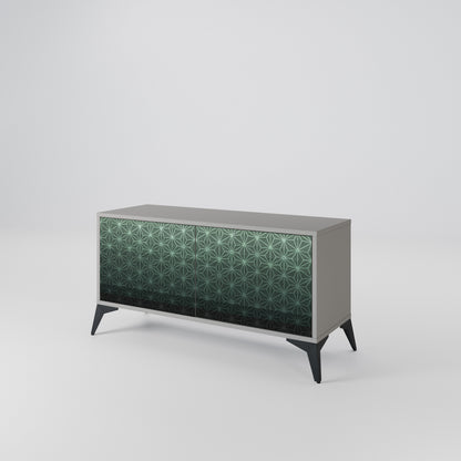 ORNAMENTAL GLIMMER Móvel de TV Compacto de 2 Portas