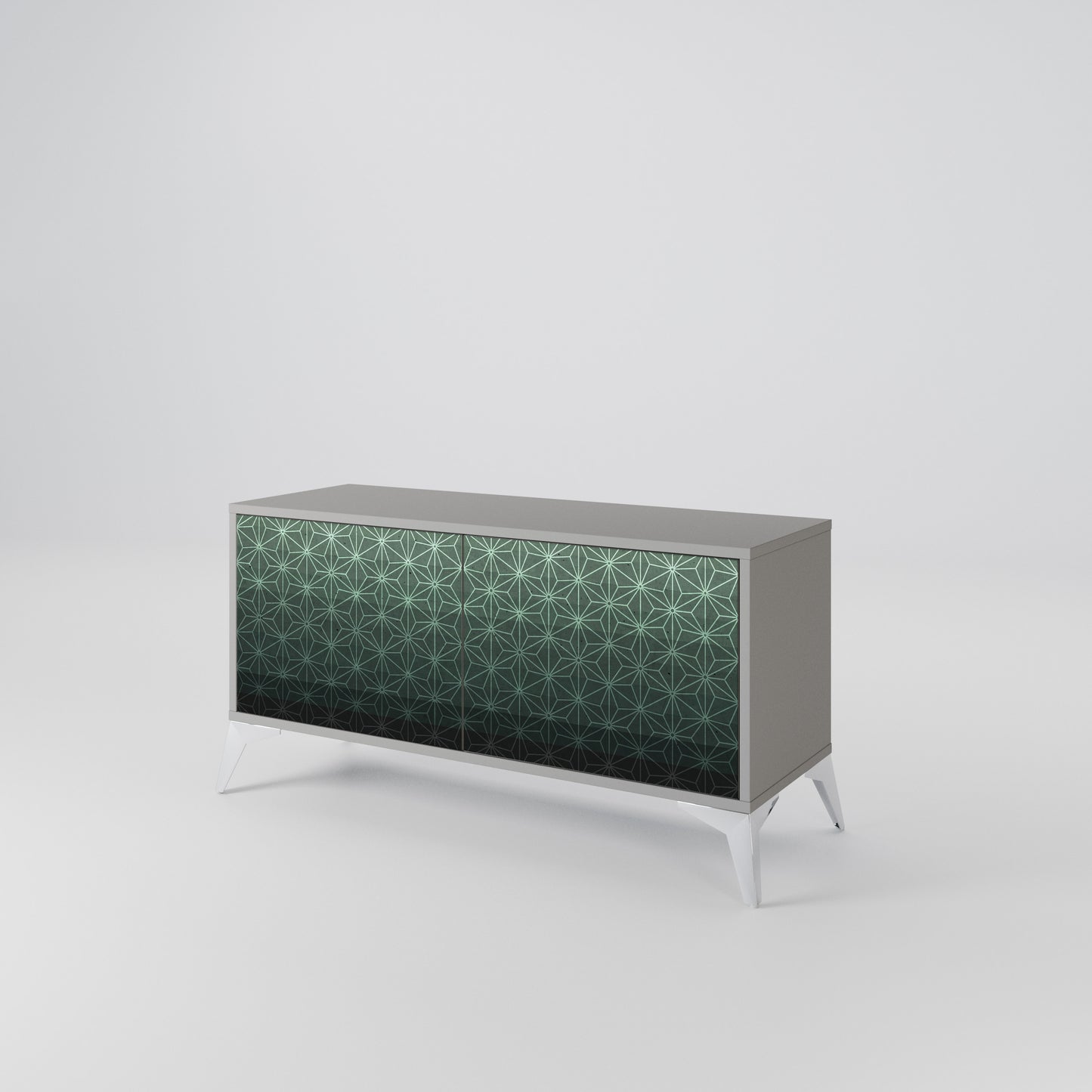 ORNAMENTAL GLIMMER Móvel de TV Compacto de 2 Portas