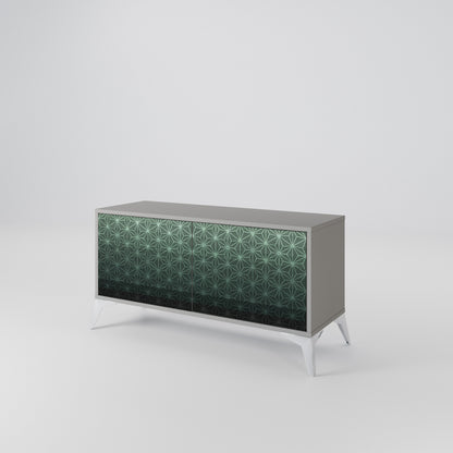 ORNAMENTAL GLIMMER Móvel de TV Compacto de 2 Portas