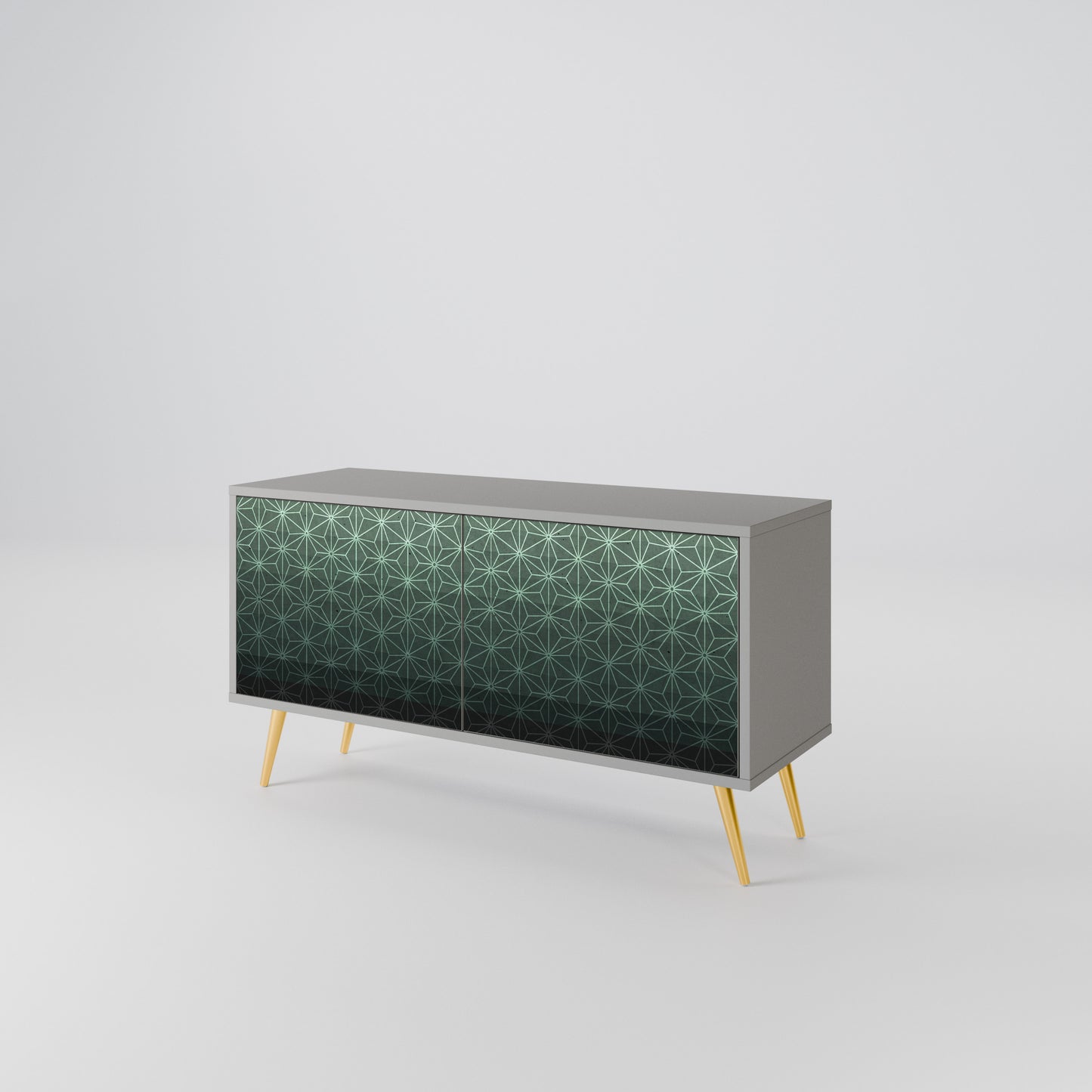 ORNAMENTAL GLIMMER Móvel de TV Compacto de 2 Portas