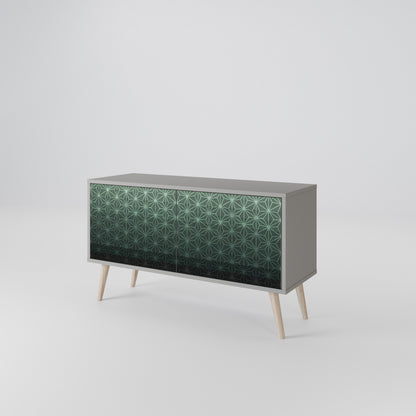 ORNAMENTAL GLIMMER Móvel de TV Compacto de 2 Portas