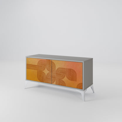 STRENGTHENING RELATION Compact 2-Door TV Cabinet