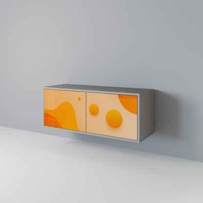 ORANGE ARRANGEMENT Móvel de TV Compacto de 2 Portas