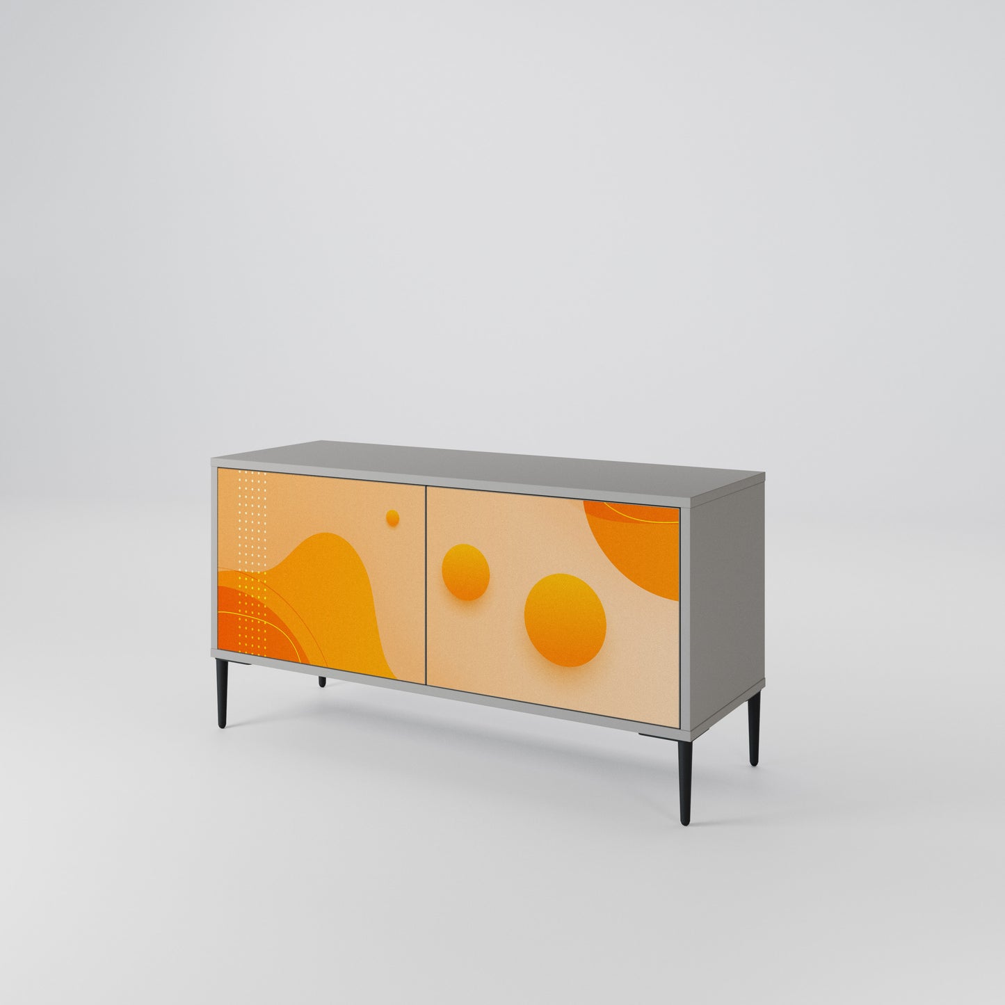 ORANGE ARRANGEMENT Móvel de TV Compacto de 2 Portas