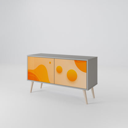 ORANGE ARRANGEMENT Móvel de TV Compacto de 2 Portas
