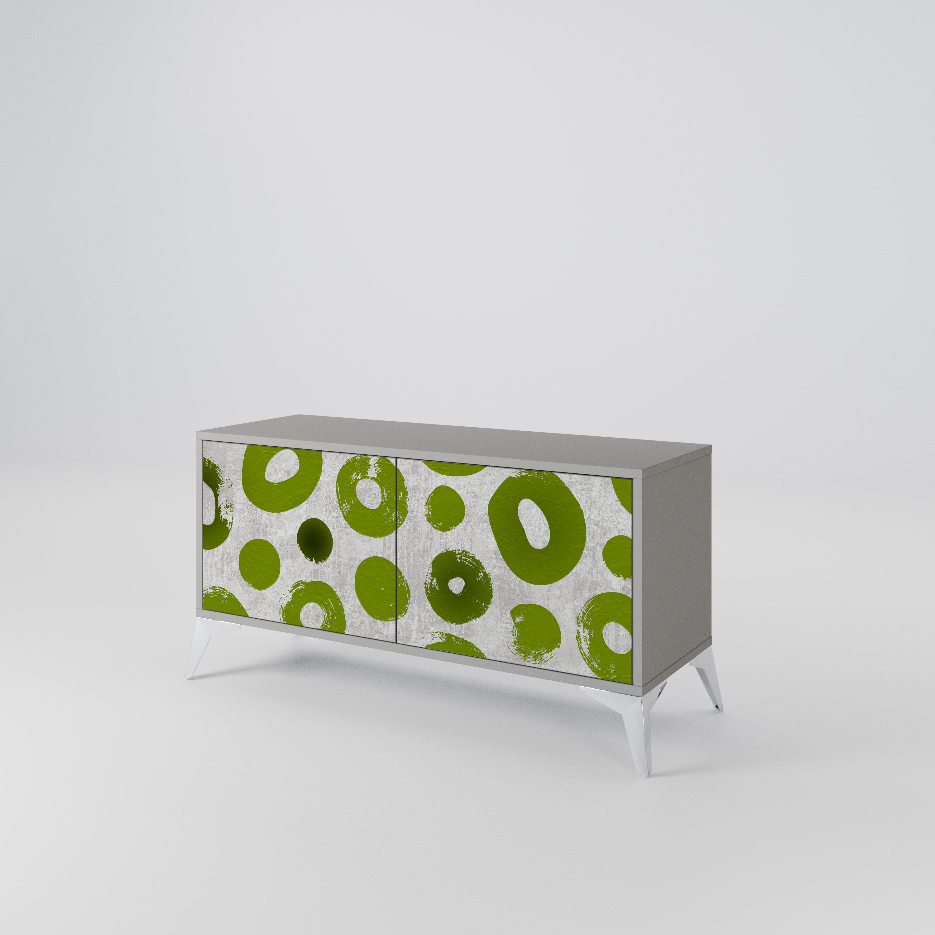 GREEN RHAPSODY Compact 2-Door TV Cabinet