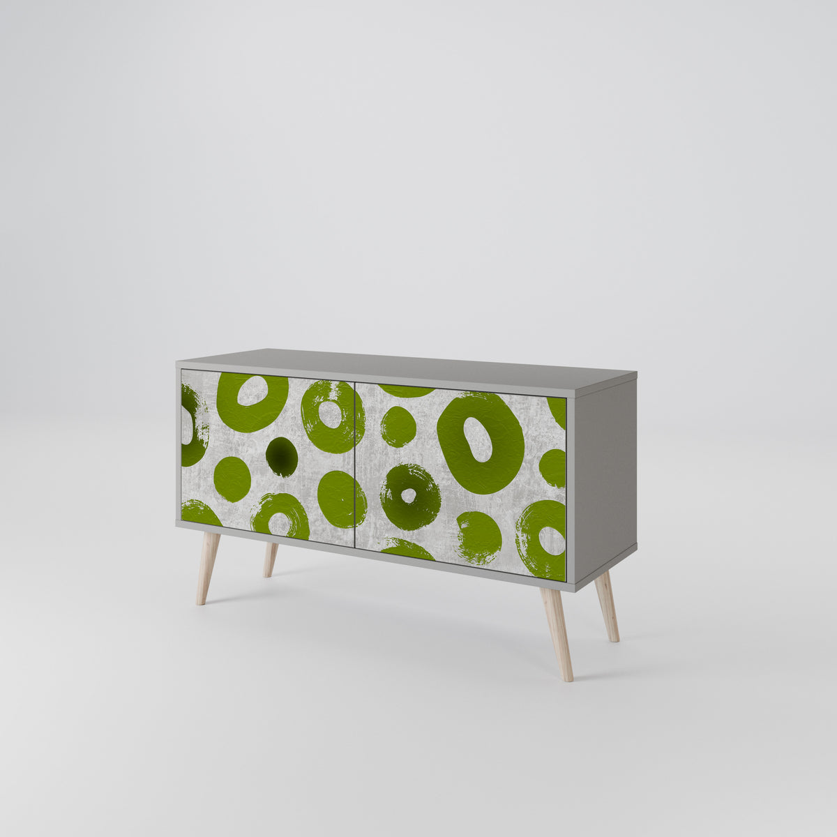 GREEN RHAPSODY Compact 2-Door TV Cabinet