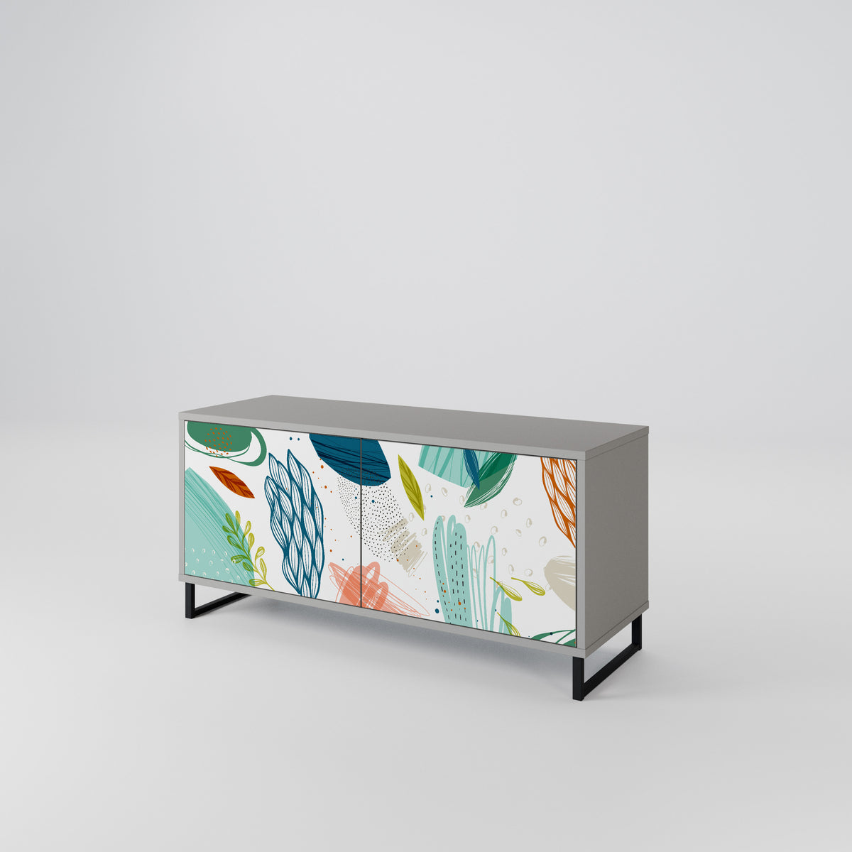 BOTANICAL HURRICANE Móvel de TV Compacto de 2 Portas