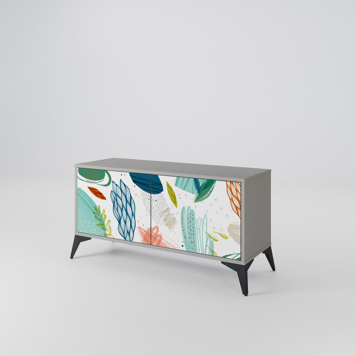 BOTANICAL HURRICANE Móvel de TV Compacto de 2 Portas